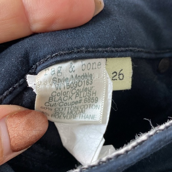 Rag & Bone jean Black Legging style pants - super soft - 26 - made in USA - Picture 5 of 6